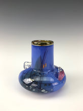 Load image into Gallery viewer, Small Inclusion Bud Vase - Deep Blue