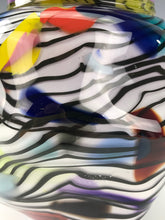 Load image into Gallery viewer, Psycho Zebra Vase - Lilac Interior