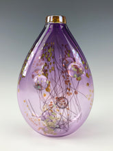 Load image into Gallery viewer, Transmission Flat Vase - Reddish Amethyst