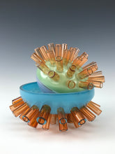 Load image into Gallery viewer, Desert Death Blooms - Blue/Green/Purple Pairing w/ Orange Tubes