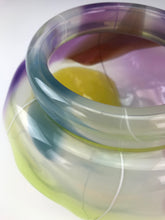 Load image into Gallery viewer, Multicolor Push Bowl - w/ White Cane