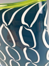 Load image into Gallery viewer, Filament Form - White Mesh w/ Slime Green Lip Over Opaque Blue