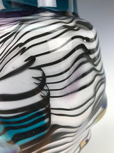 Load image into Gallery viewer, Psycho Zebra Vase - Teal