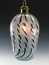 Load image into Gallery viewer, Apostrophe Light Shade - Transparent White/Iris Green Lip