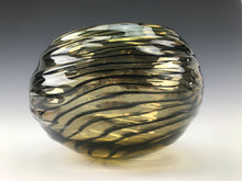 Load image into Gallery viewer, Oasis Bowl (Lg) - Iris Yellow/Black Lines