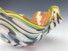 Load image into Gallery viewer, Psycho Zebra Fluted Bowl