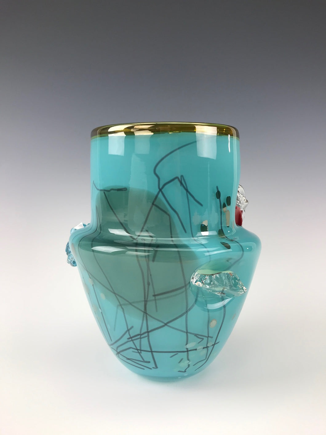 Inclusion Vase - Turquoise