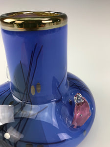 Small Inclusion Bud Vase - Deep Blue