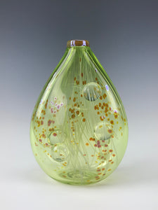 Transmission Flat Vase - Slime Green